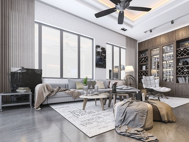 Mẫu thiết kế phòng khách công trình biệt thự The House Design