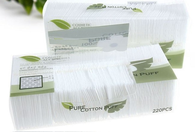 Top 10 loại bông tẩy trắng tốt nhất: Pure Cotton Puff