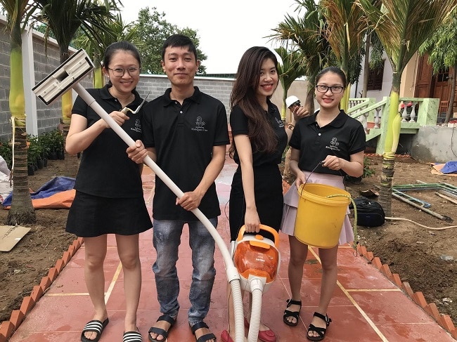 dịch vụ vệ sinh Kim Quốc Tiến