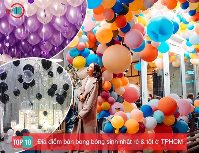 Top địa điểm bán bong bóng sinh nhật rẻ & tốt ở TPHCM