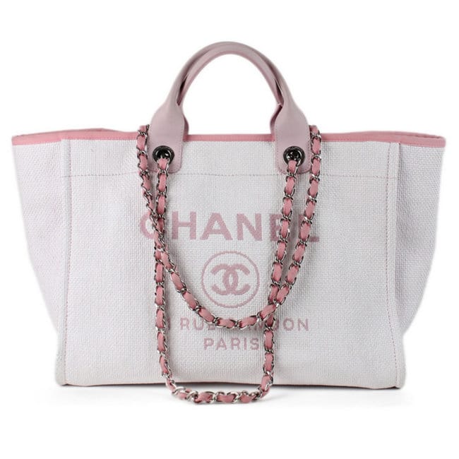 chanel pink deauville totes Copy