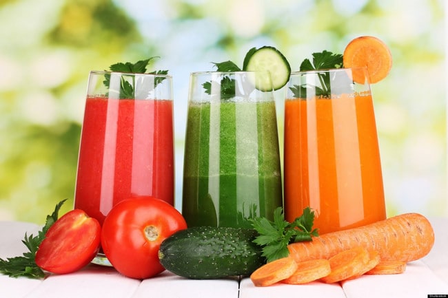 Nước ép hoa quả các hương vị khác nhau