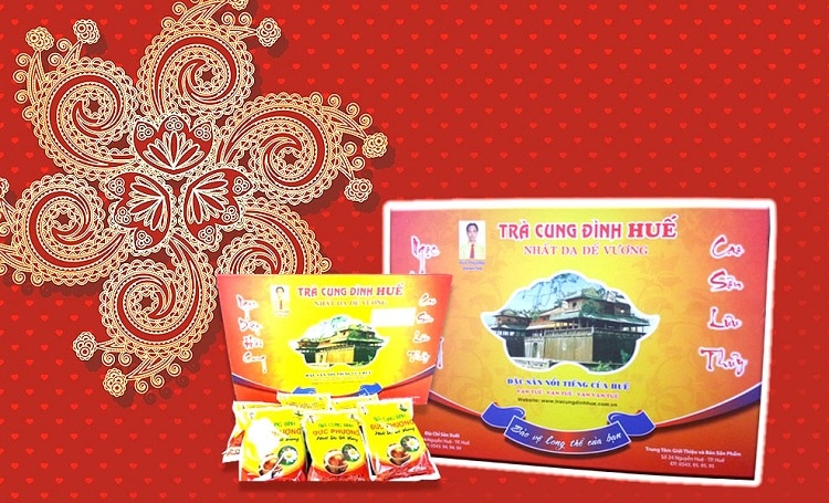 Top 10 thương hiệu quà huế nổi tiếng nhất Huế - Trà Cung Đình