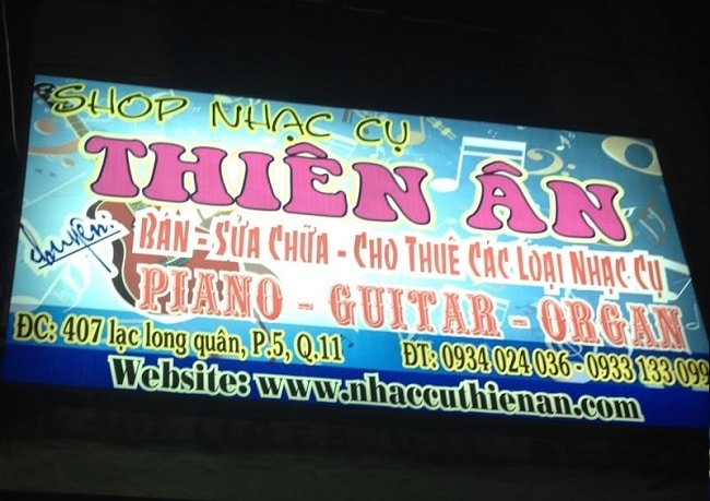 Trung tâm nhạc cụ Thiên Ân là Top 10 Cửa hàng bán nhạc cụ uy tín nhất tại TP. Hồ Chí Minh