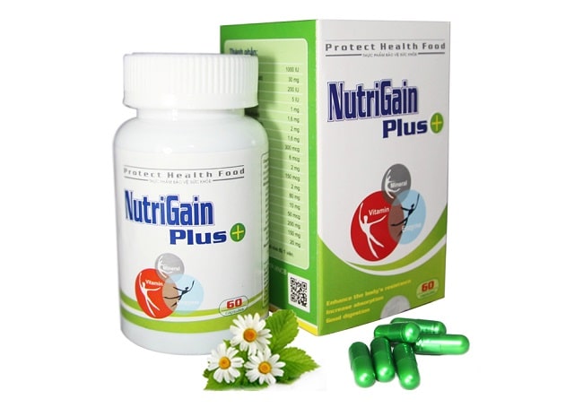 Thuốc tăng cân Nutri Gain Plus + là Top 10 Loại thuốc tăng cân tốt nhất