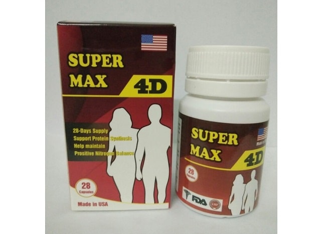 Thuốc tăng cân Supper Max 4D là Top 10 Loại thuốc tăng cân tốt nhất