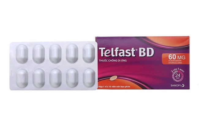 Telfast BD là Top 10 Sản phẩm thuốc chống dị ứng tốt nhất hiện nay