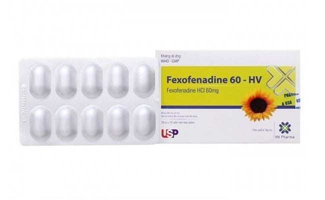 Fexofenadine 60mg là Top 10 Sản phẩm thuốc chống dị ứng tốt nhất hiện nay
