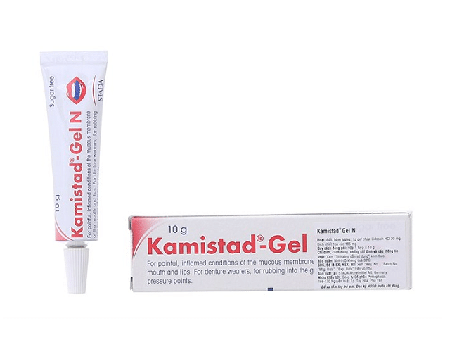 Kamistad Gel N là Top 10 Loại thuốc bôi nhiệt miệng hiệu quả nhất hiện nay