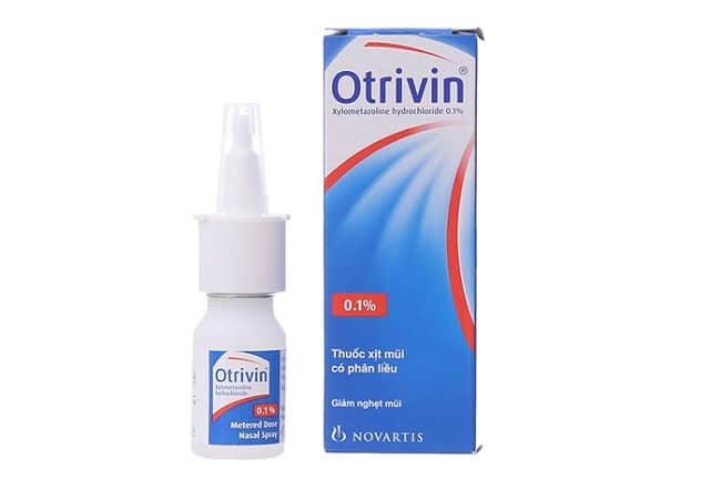 Thuốc xịt mũi Otrivin 0.1% là Top 5 Loại thuốc xịt viêm mũi dị ứng tốt nhất
