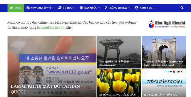 Học tiếng Hàn Online cơ bản