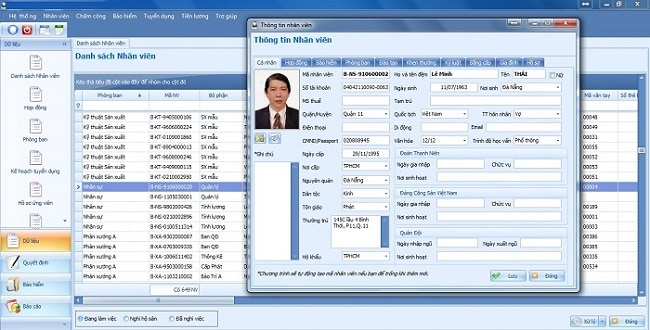 Phần mềm quản lý nhân sự online miễn phí