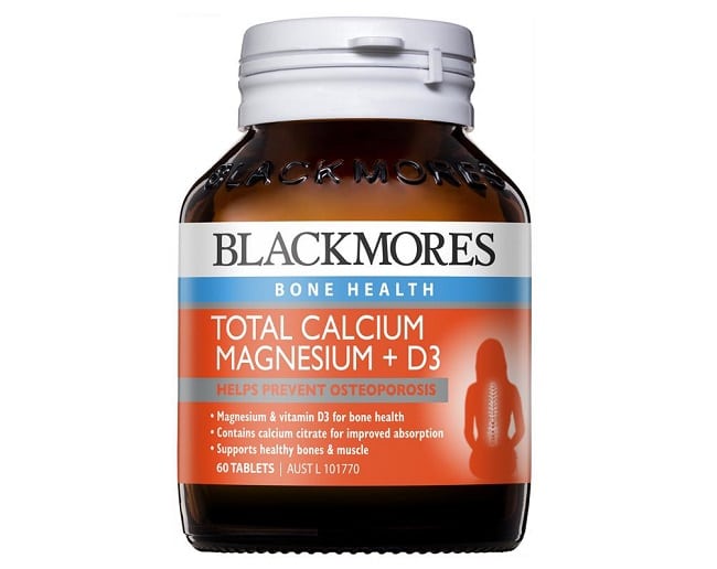 Blackmores Total Calcium + Magnesium là Top 8 viên uống bổ sung canxi tốt nhất hiện nay