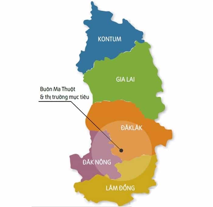 Danh sách 63 tỉnh thành Việt Nam Tây Nguyên