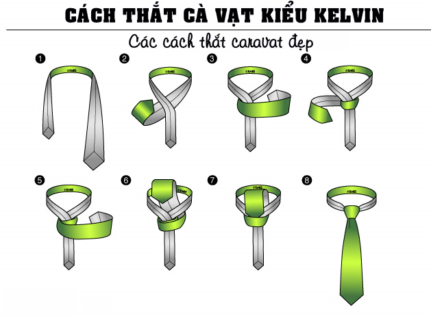 Top 4 cách thắt cà vạt thông dụng - Hướng dẫn chi tiết - Kelvin