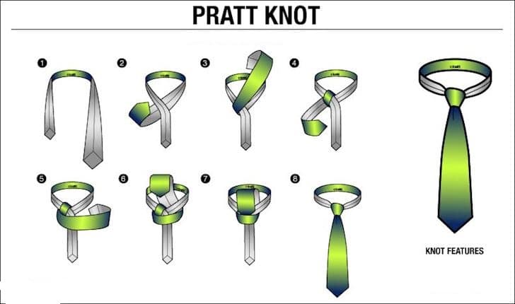 Top 4 cách thắt cà vạt thông dụng - Hướng dẫn chi tiết - Pratt