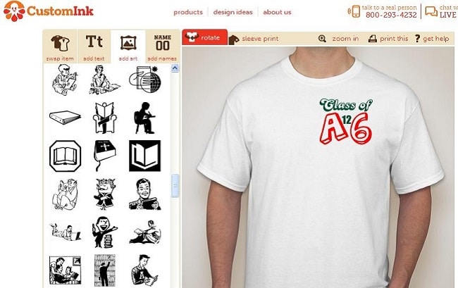 Thiết kế áo thun Online Customink