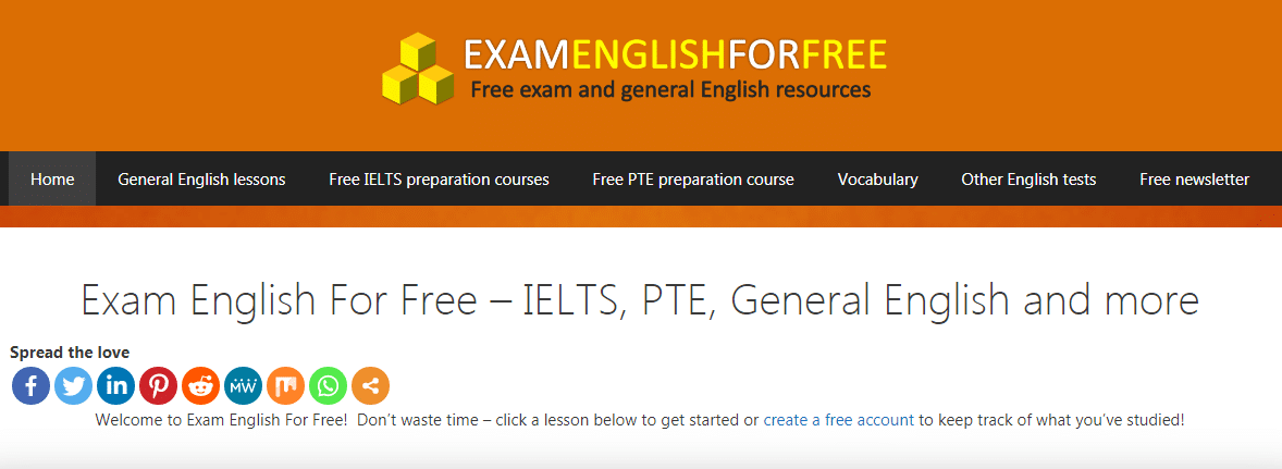 WEBSITE LUYỆN THI IELTS FOR FREE - ieltsforfree.com