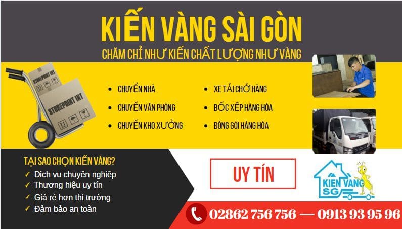 Chuyển dọn kho xưởng - Kiến Vàng Sài Gòn