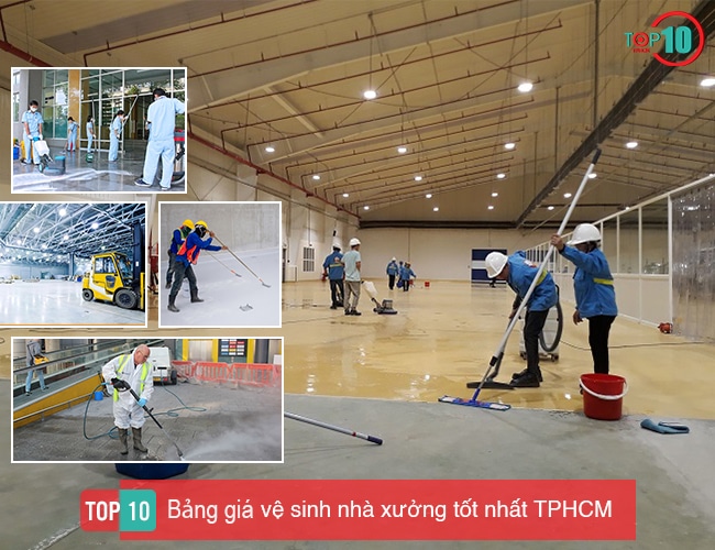 Bảng giá vệ sinh nhà xưởng TPHCM