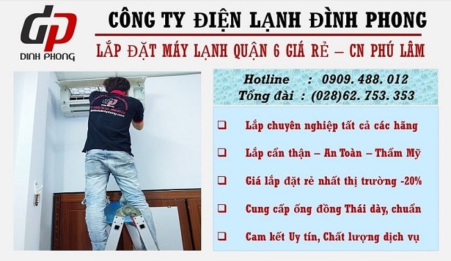 dịch vụ vệ sinh máy lạnh uy tín ở quận 6-Đình Phong