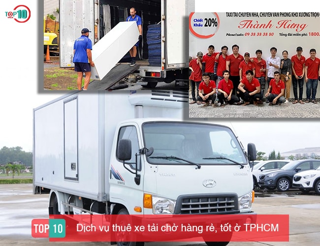 dịch vụ cho thuê xe tải chở hàng tại Tphcm