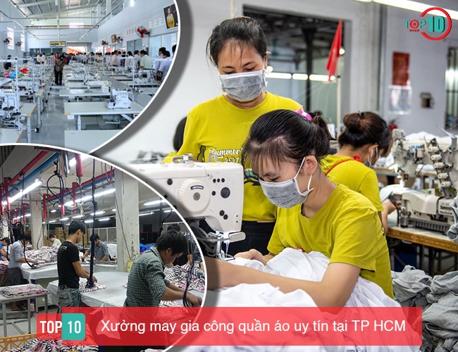 Top 10 xưởng may gia công quần áo uy tín tại TP HCM - Top10tphcm