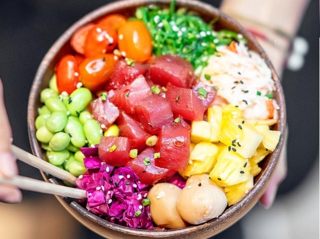 Poke Saigon quán ăn dưới 200.000 đồng 