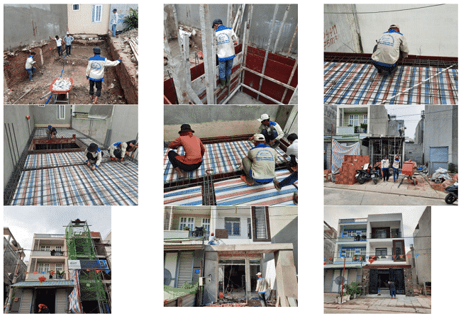 1 số công trình nhà phố xây dựng bởi công ty Tuấn Gia Khang