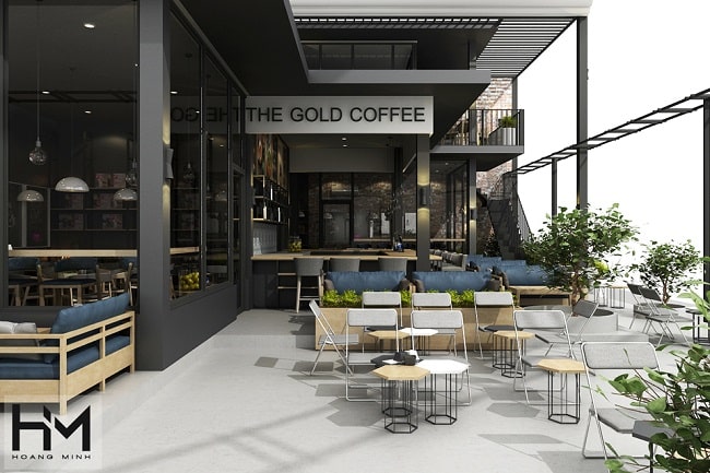 Thiết kế quán cafe tại Hoàng Minh Decor