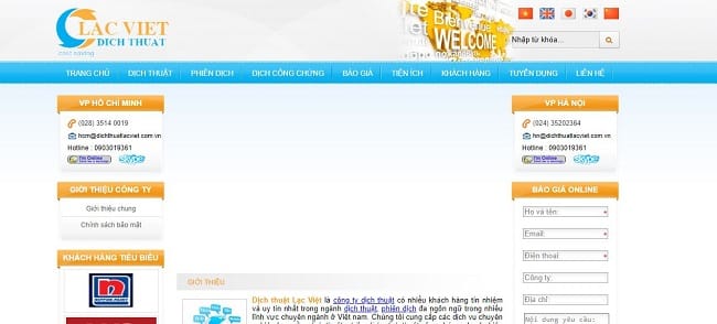 Website Dịch thuật Lạc Việt