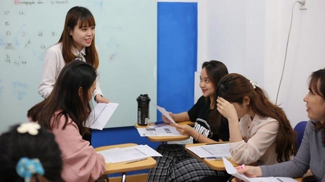 Lớp học tại Trung tâm Saigon American English (SAS)