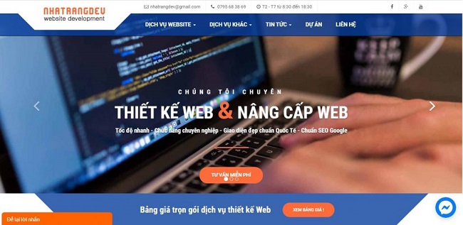 Công ty thiết kế Web Nha Trang Dev