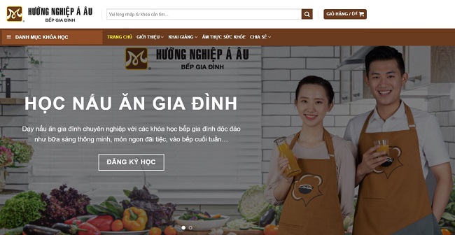 Trang web dạy nấu ăn - daubepgiadinh