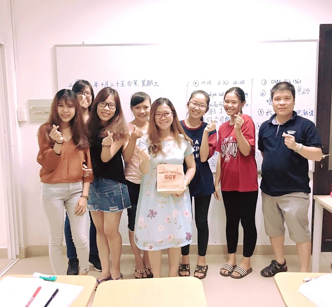 Lớp học tiếng Nhật tại Trung tâm ngoại ngữ Sài Gòn Vina