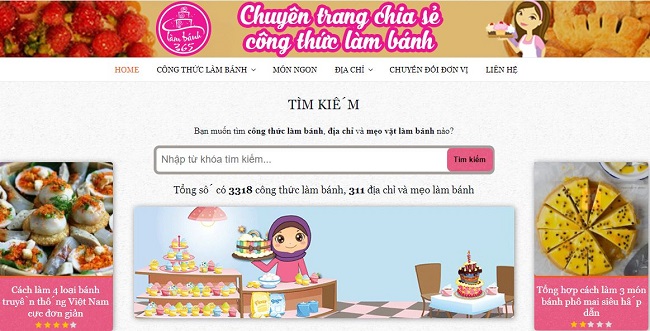 Website dạy nấu ăn - lambanh365