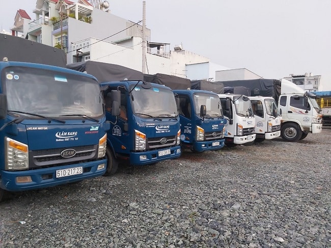 Hệ thống xe tải tại Dịch vụ dọn nhà 247