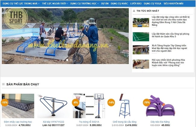 Cửa hàng dụng cụ thể thao Đà Nẵng - Thái Bình Sport