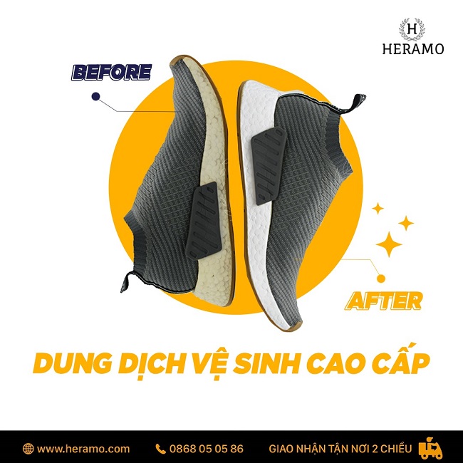 Ứng dụng vệ sinh giày Heramo