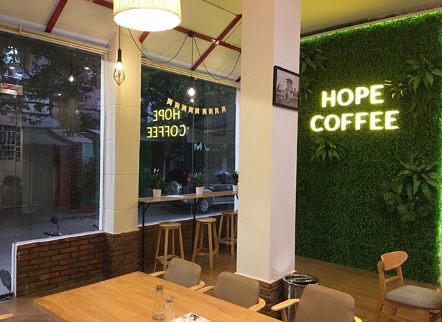 Hope Coffee là một trong những quán cafe mới nhất ở quận 10
