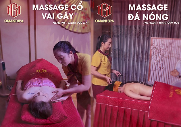Các dịch vụ massage trị liệu tại Omani Spa | Nguồn ảnh: Omani Spa