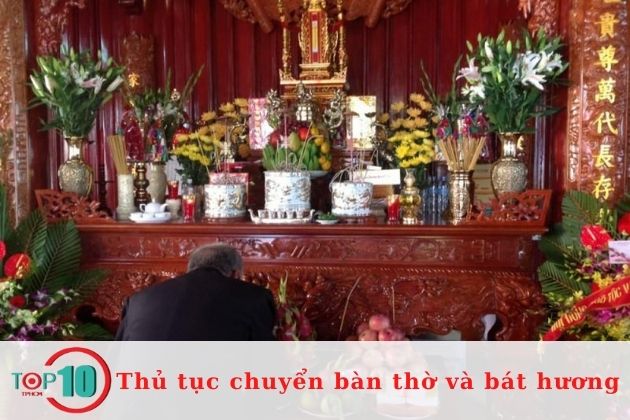 Một số chú ý khi chuyển bàn thờ và bát hương từ nhà cũ sang nhà mới| Nguồn: Internet