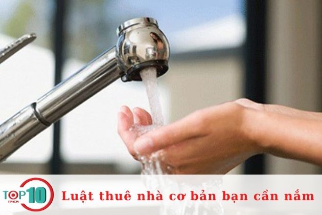 Những quy định về tiền nước| Nguồn: Internet