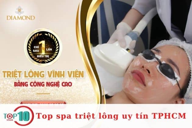 Spa triệt lông uy tín TPHCM nổi tiếng| Nguồn: Thẩm mỹ công nghệ cao Diamond