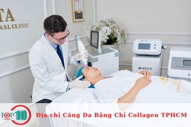 Căng da mặt bằng chỉ collagen tốt nhất Sài Gòn| Nguồn: Thẩm mỹ viện Tata International Clinic