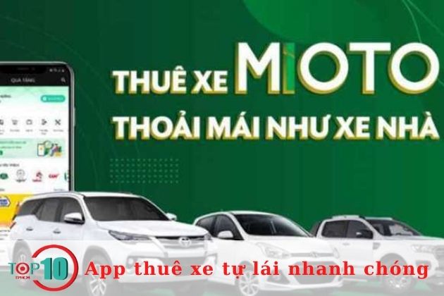 App cho thuê xe tự lái Mioto| Nguồn: Internet