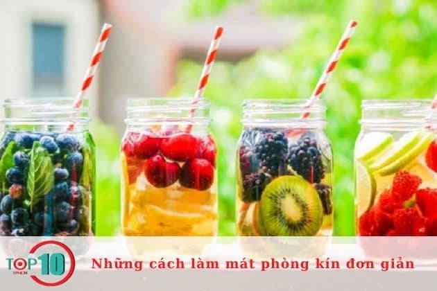 Uống nhiều nước hoa quả để làm mát cơ thể| Nguồn: Internet