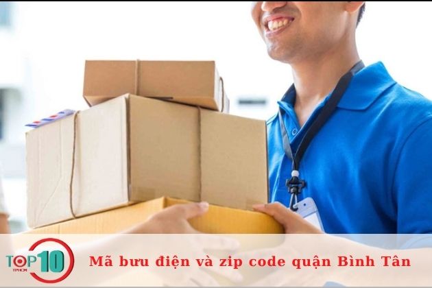 Mã bưu điện, bưu chính Postal code/Zip code quận Bình Tân