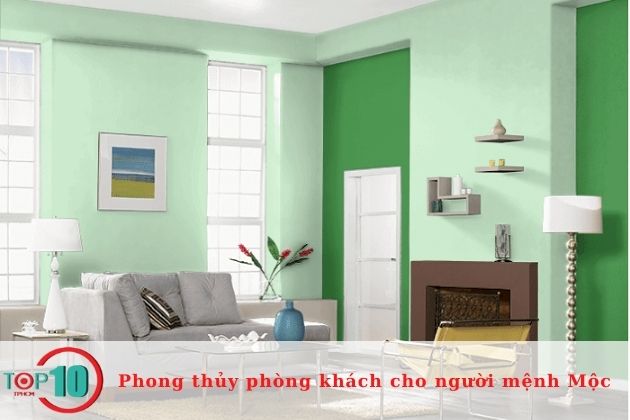 Màu sơn của phòng khách cho người mệnh Mộc| Nguồn: Internet