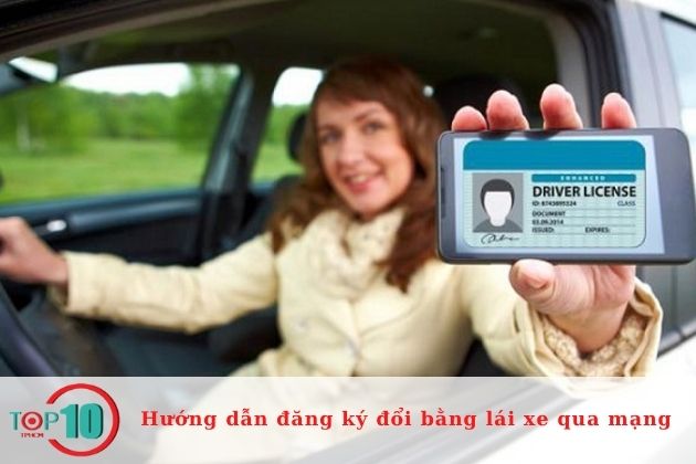 Nhận thông báo xác nhận lịch hẹn đổi giấy phép lái xe| Nguồn: Internet